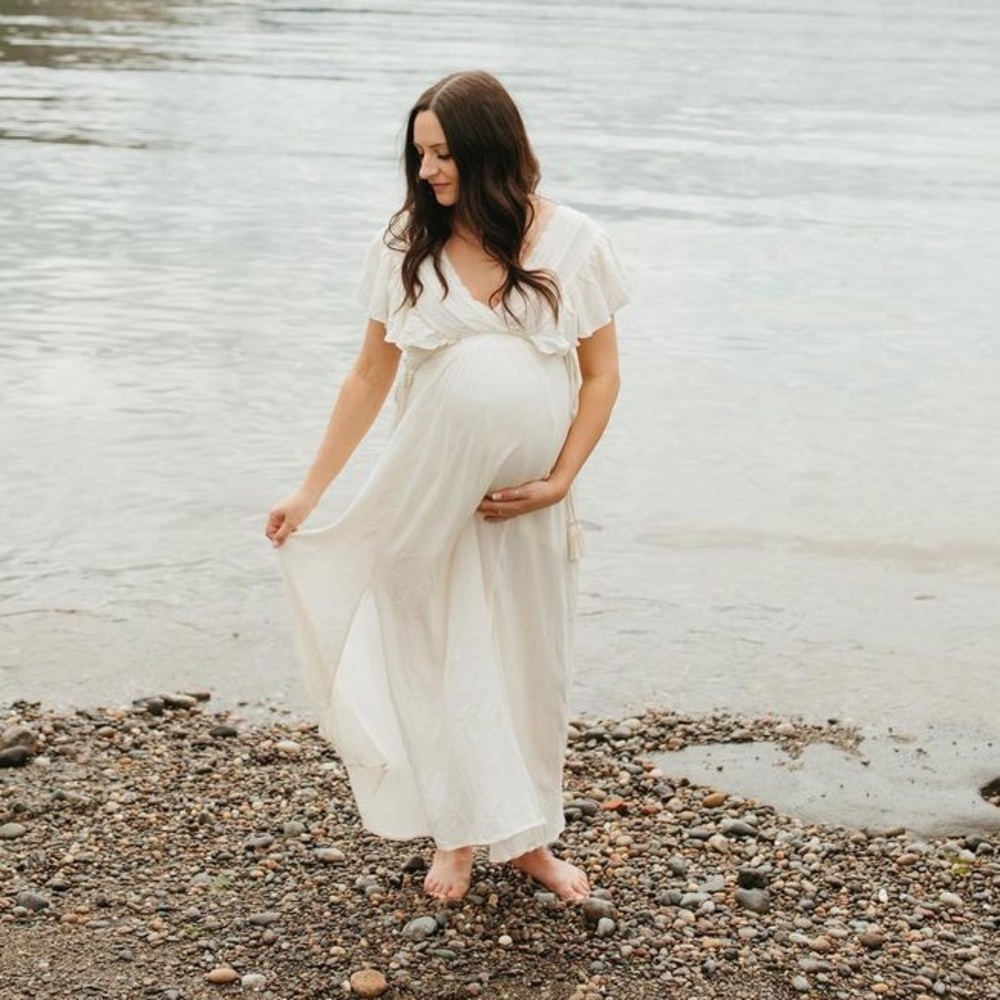Baltic born ivory dress maternity